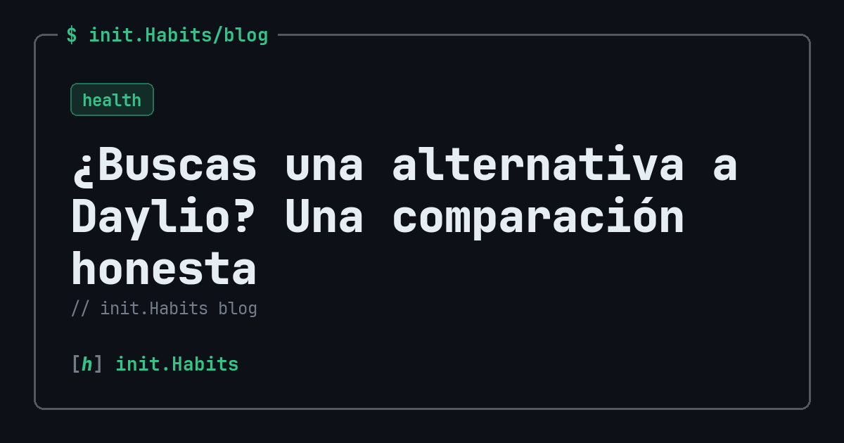 ¿Buscas una alternativa a Daylio? Una comparación honesta — init.Habits blog