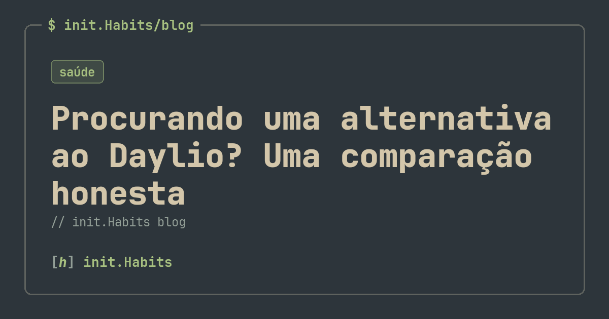 Procurando uma alternativa ao Daylio? Uma comparação honesta — init.Habits blog