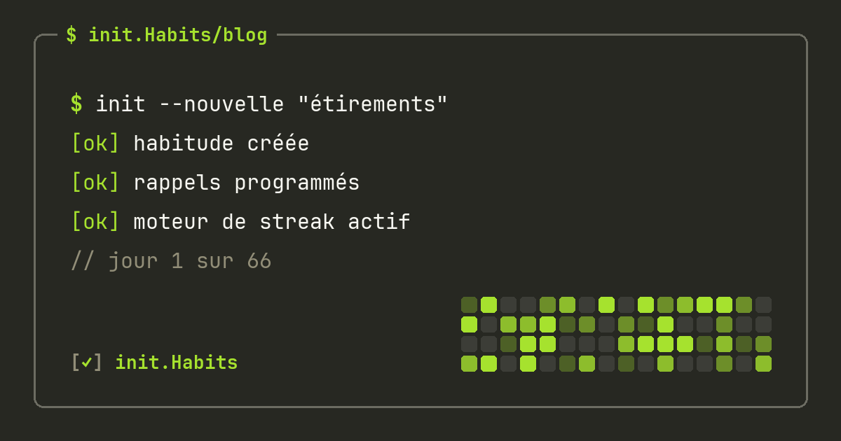 Routine quotidienne : faire du matin et du soir un seul système — init.Habits blog