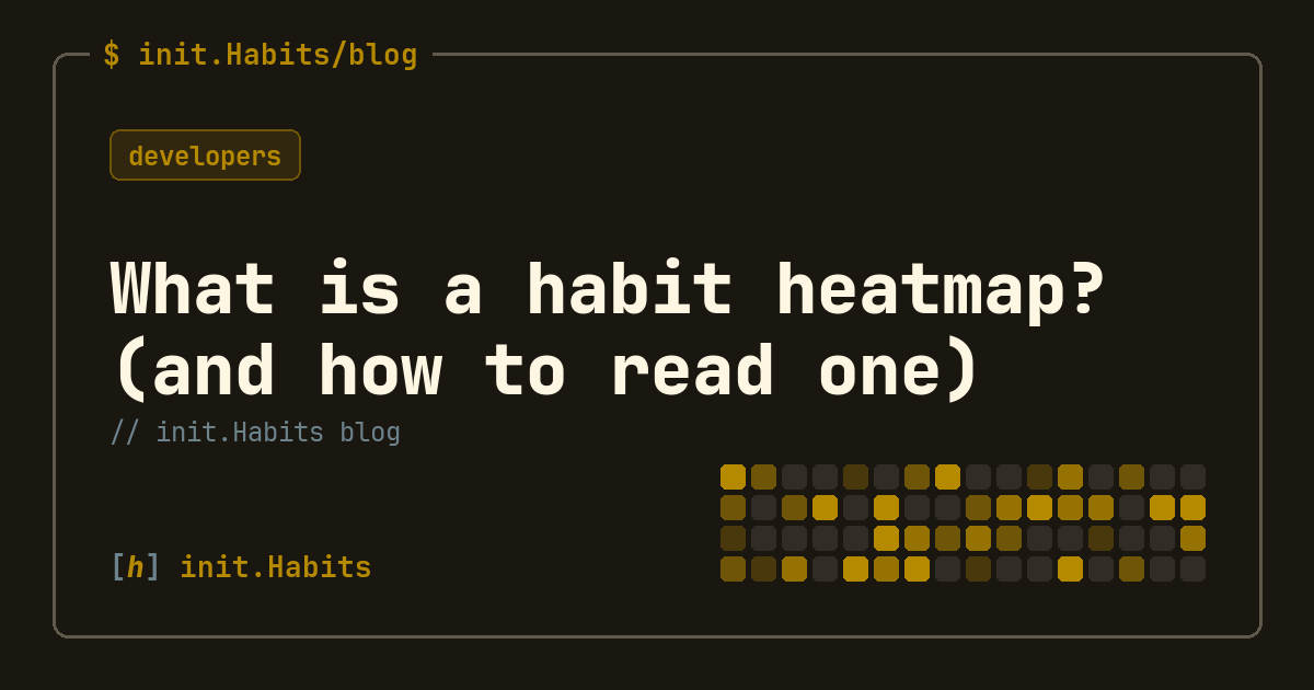What is a habit heatmap? (and how to read one) — init.Habits blog